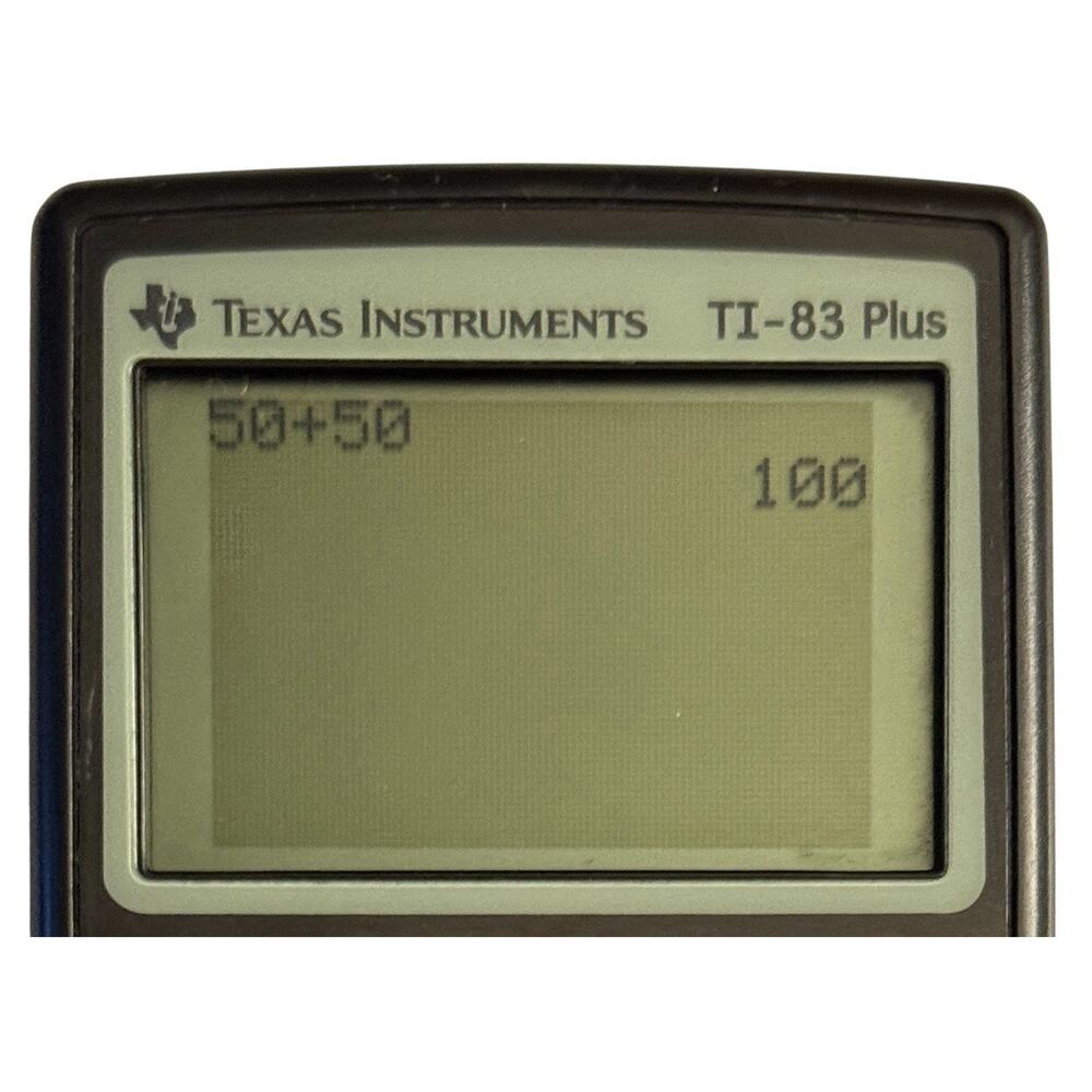 Texas Instruments T1-83 Plus Graphing Calculator & Slide CoverTested Working - Picture 4 of 8